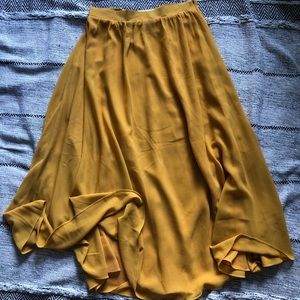 ❌SOLD!!!- Mustard Yellow Maxi Skirt